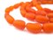 The Bead Chest River Amber Natural Seed Beads from Kenya Oval 5mm African Orange Wood 35-40 Inch Strand Handmade